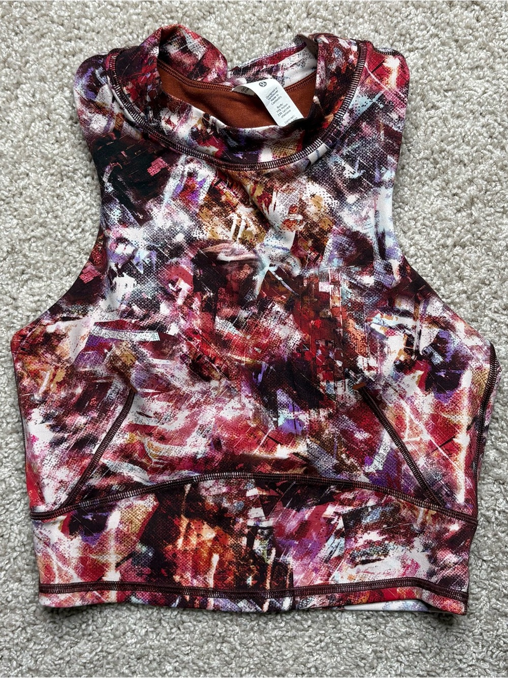 Lululemon Everlux and Mesh Cropped Tank
